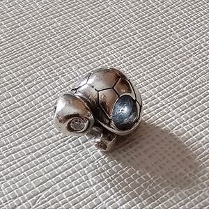 Retired Pandora Bracelet 925 Silver Turtle Charm EUC Collectible